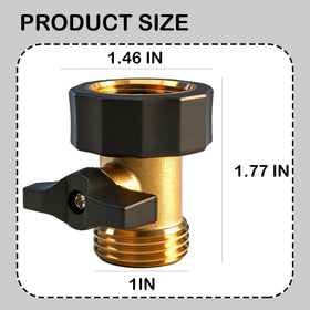 Xiny Tool brass valve 2-pack offers durable, rust-resistant performance outdoors