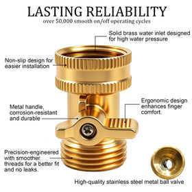 Xiny Tool brass valve handle close-up showing ergonomic grip for easy use