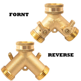 Xiny Tool brass valves shown for quick on off switching during garden tasks