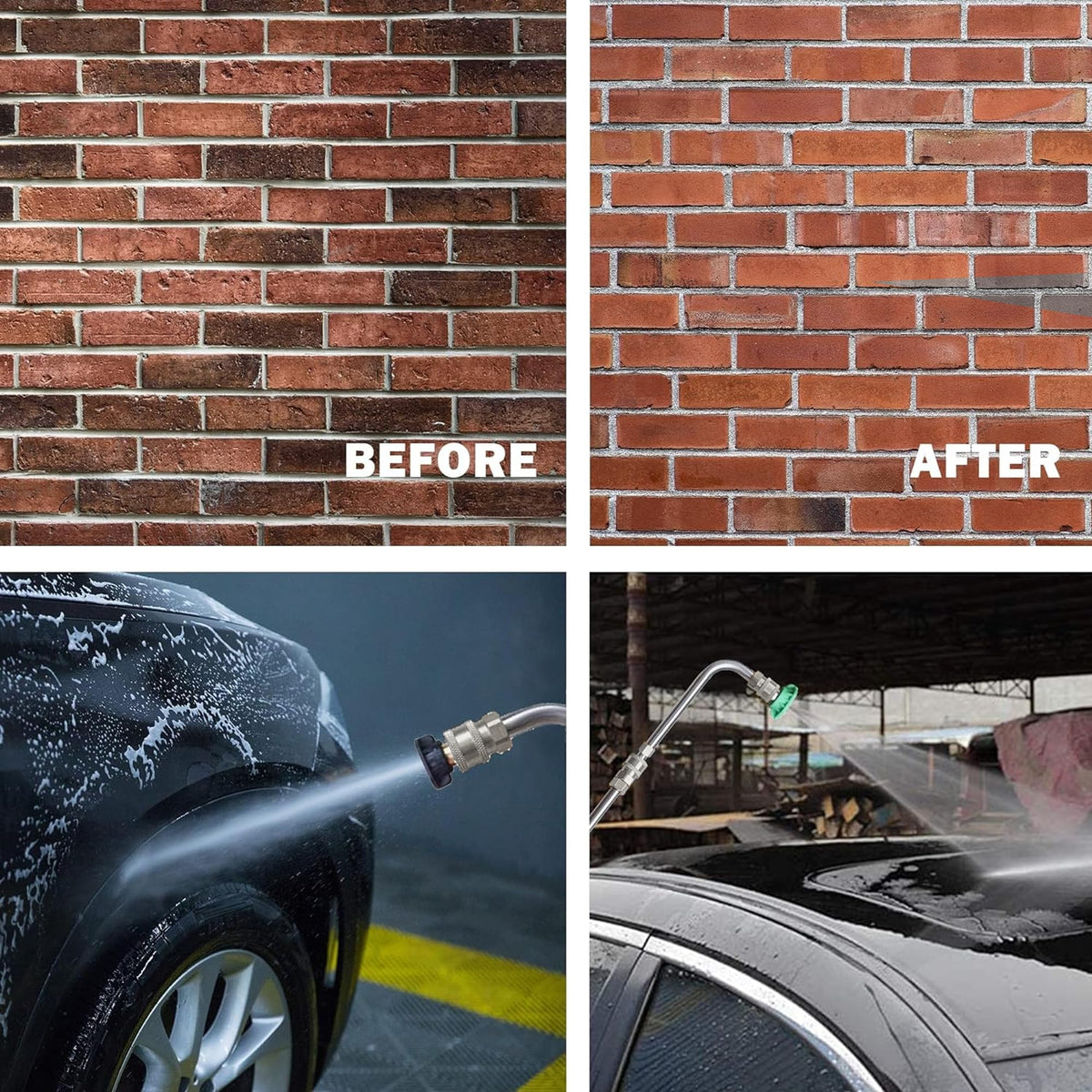 Xiny Tool nozzle tips with six variants for customizable spray patterns.