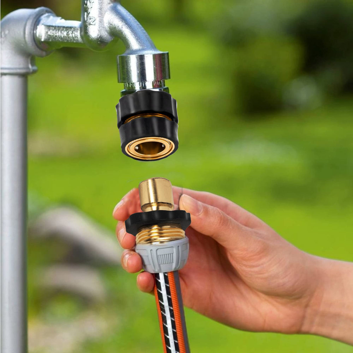 Xiny Tool kit suits RVs and campers for outdoor hose setups.