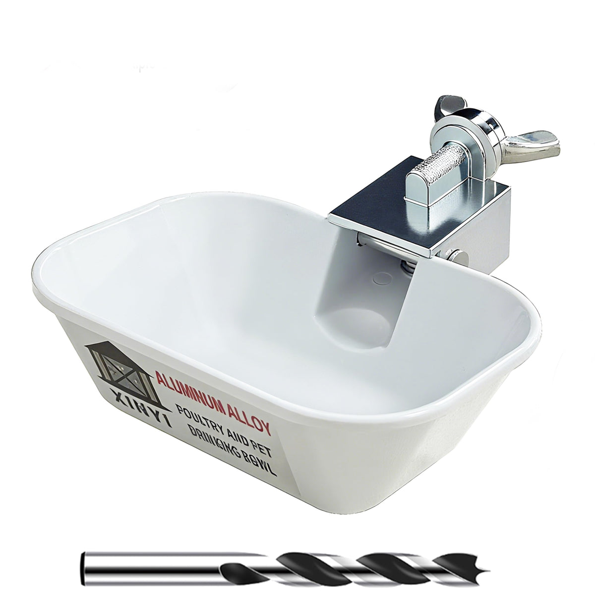 XINYI chicken water cup assembly shows quick, tool-inclusive setup for coop hydration.