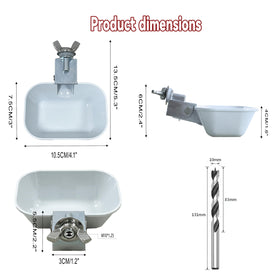 XINYI wide compatibility image shows cups fitting plastic or metal buckets.