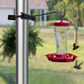 Xisakaca lantern hanger mounted outdoors for evening lighting.