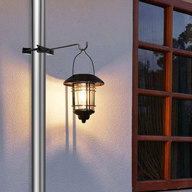 Xisakaca windproof branch hook supports bird houses and garden décor.