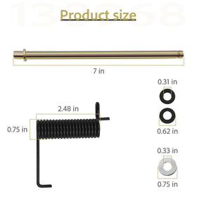 XVRTJ deflector rod assembly helps maintain stable alignment during mowing.