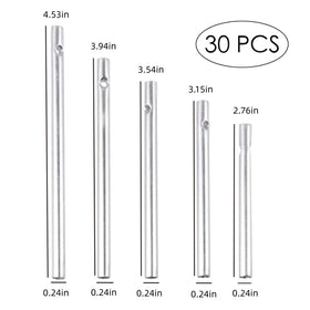 Kids-friendly DIY wind chime project using silver tubes.