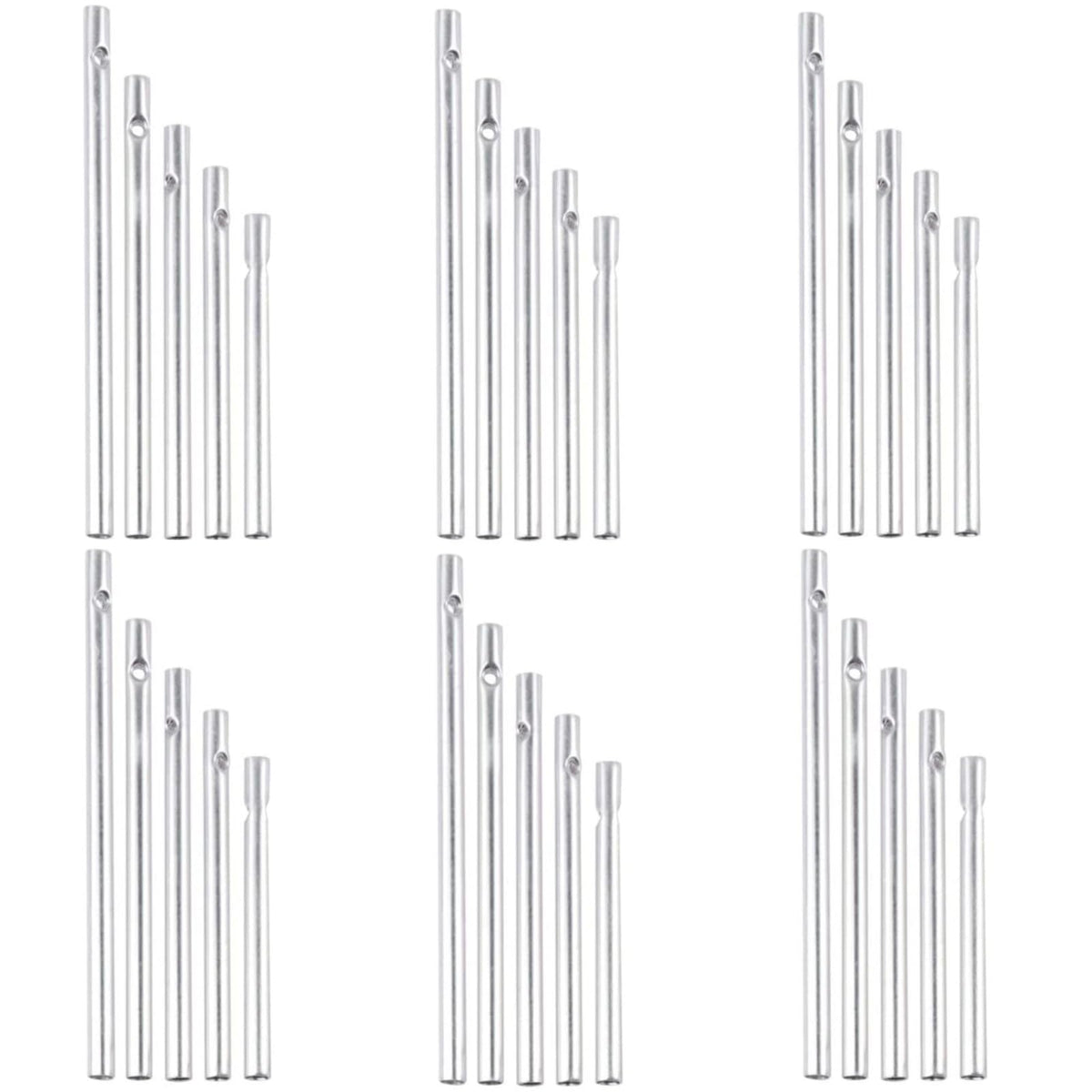 XIXILINRUIYUN wind chime tubes kit shown for DIY home decor and outdoor ambiance.