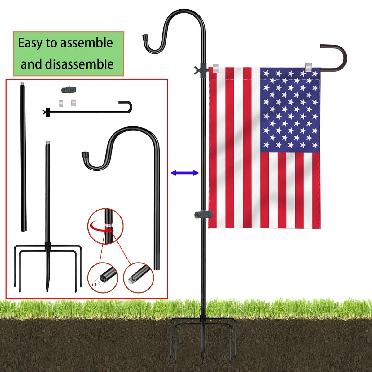 XIYUEDHHYX complete yard stand kit includes all essential components.