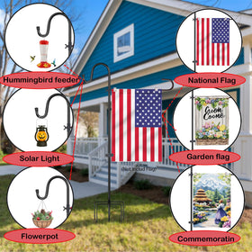 XIYUEDHHYX extension rods provide adjustable height for flag display