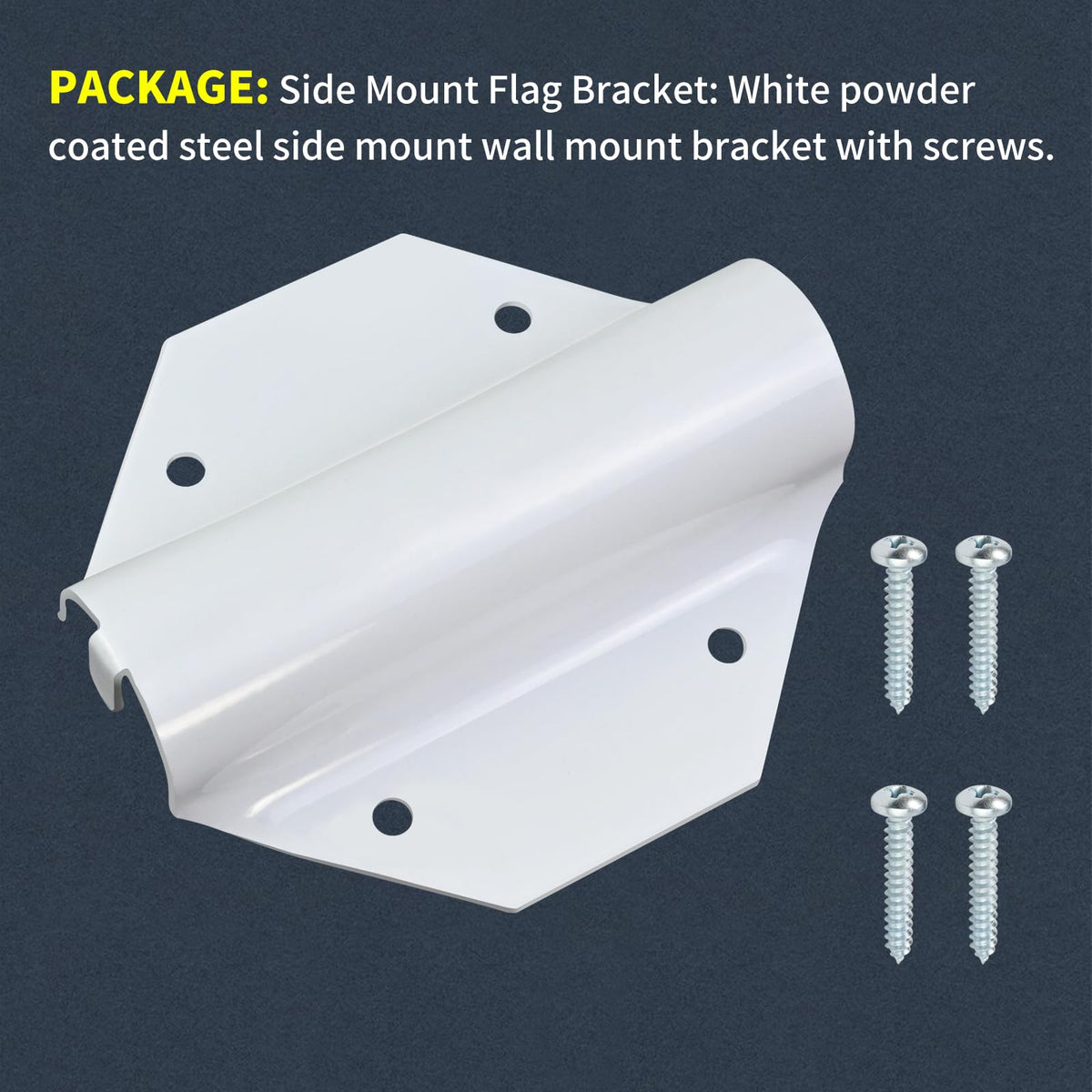 XJJ durable metal flag pole holder with corrosion resistance