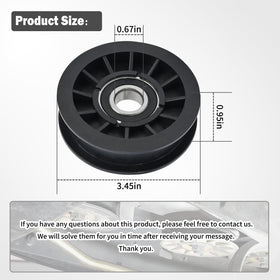 XJJ flat idler pulley belt-wear reduction supports mower longevity.