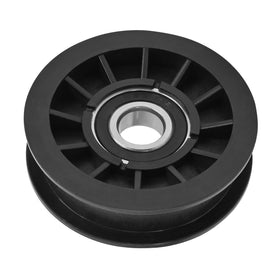 XJJ flat idler pulley nylon material reduces belt wear.
