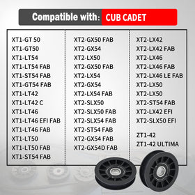 XJJ flat idler pulley with a smooth surface minimizes belt friction.