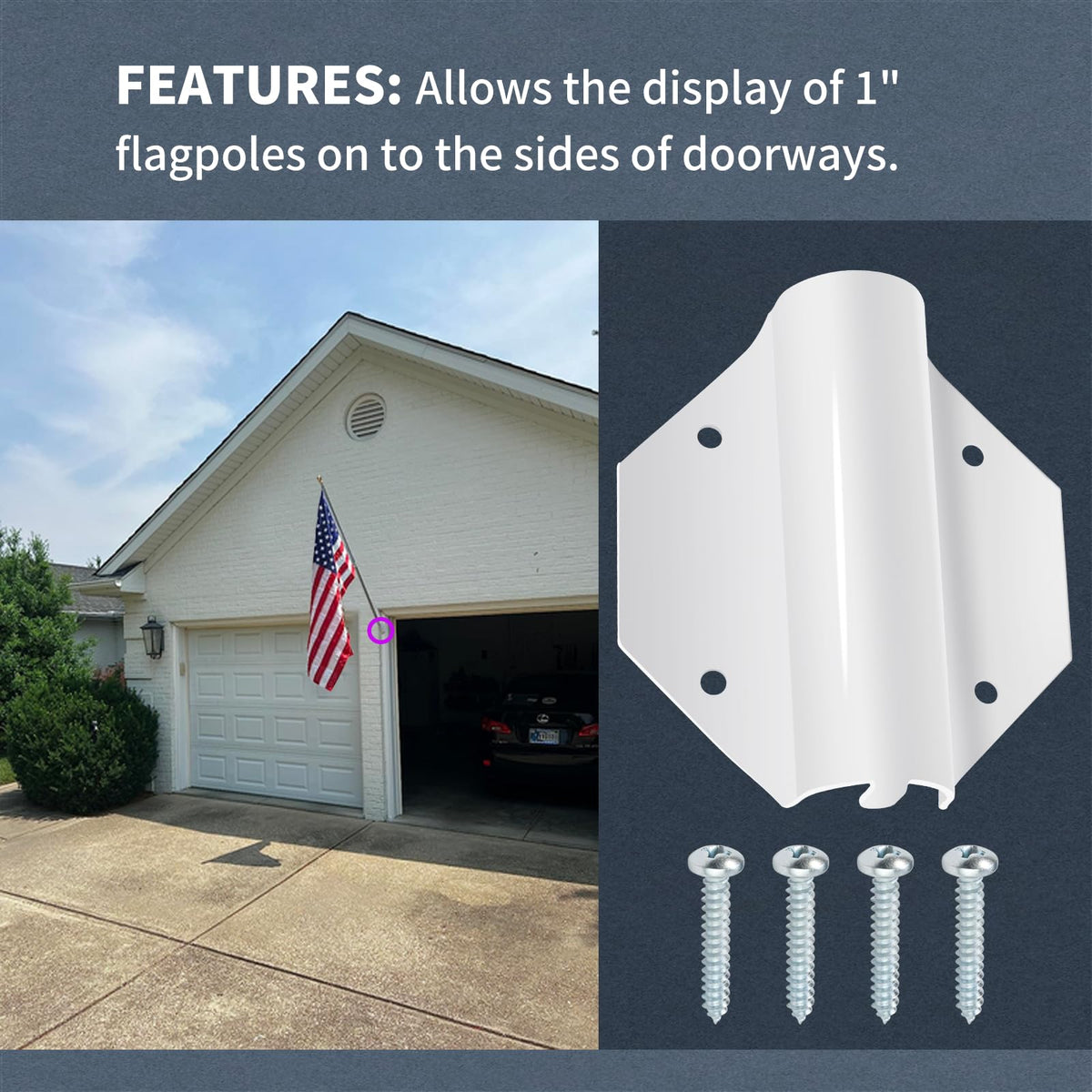 XJJ outdoor bracket mounted on wall for secure display