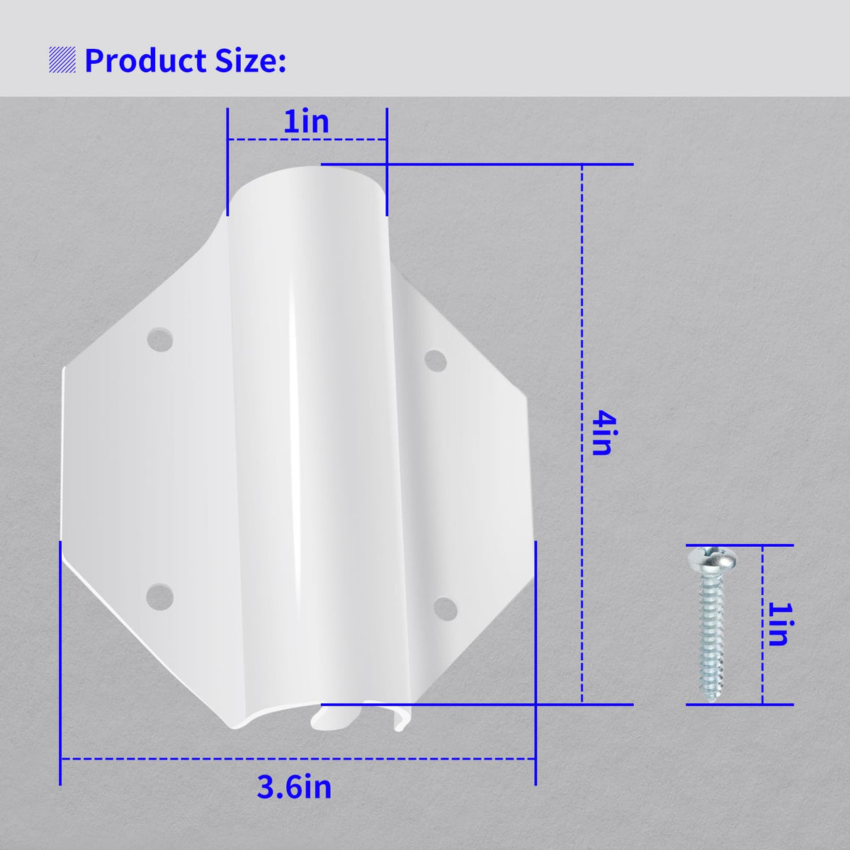 XJJ simple-install bracket with included screws for easy mounting