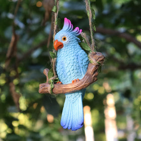 XKFLAUHM hanging parrot garden decor for vibrant outdoor spaces