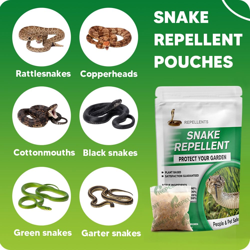 XLCKODY Snake Deterrent packaging shows an eight-pack kit for yards.