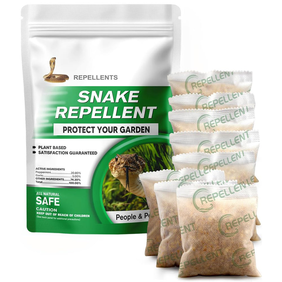 XLCKODY Snake Repellent granules cover 120 sq ft for outdoor protection.