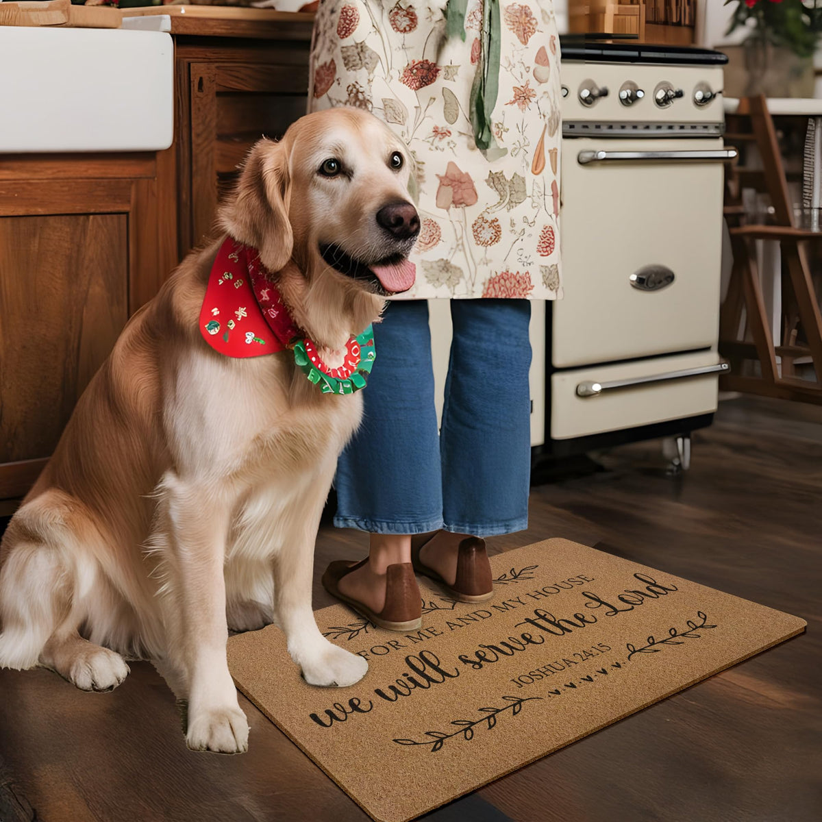 XLDLIOO Bible verse doormat features a timeless message.