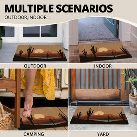 XLDLIOO easy-care mat stays vibrant with weather exposure