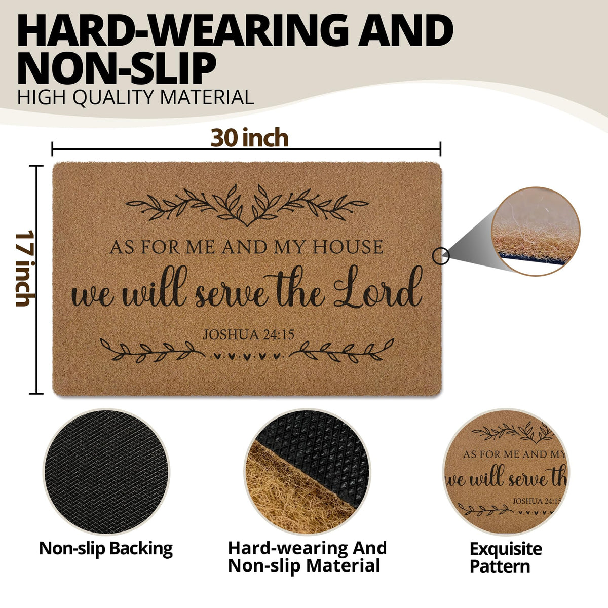 XLDLIOO Gift-ready doormat adds welcoming charm to entrances.