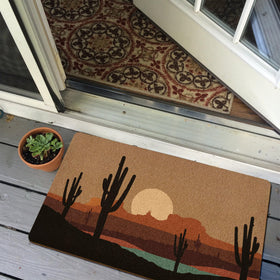 XLDLIOO gift-ready doormat adds rustic charm to your entry