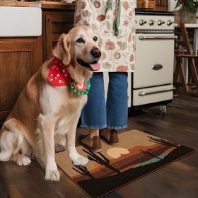 XLDLIOO non-slip back doormat keeps position on busy entryways