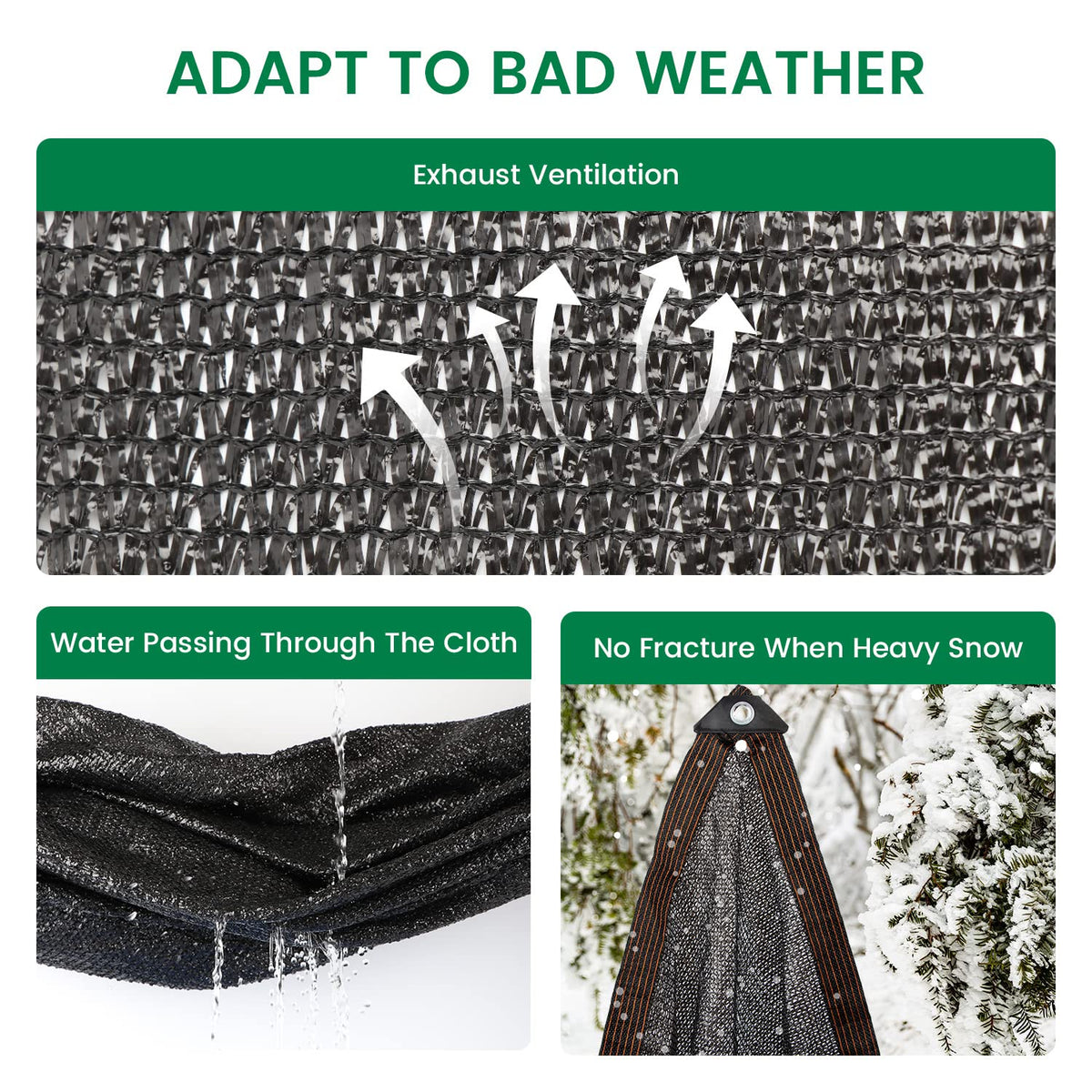 Xlimin shade cloth offers thermal insulation for outdoor areas and plants.