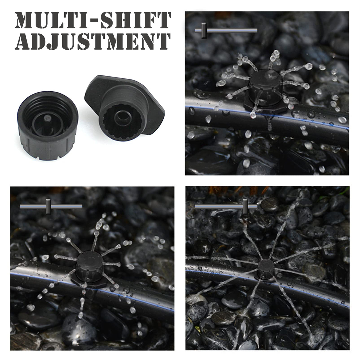 Xloey adjustable cap close-up showing flow control.