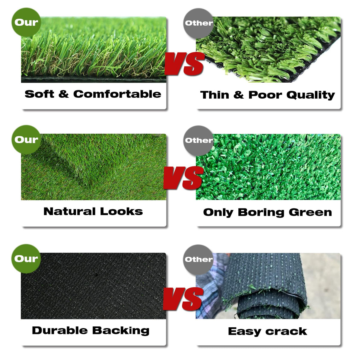 XLX TURF cut-to-fit grass runner for versatile decor on deck, porch, or indoors.