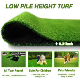 XLX TURF drainage holes enable quick cleanup after spills.