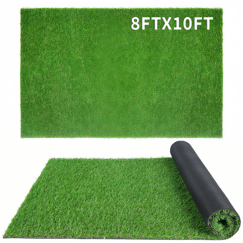 XLX TURF realistic artificial grass 8ft x 10ft showing lifelike fibers for patios and balconies