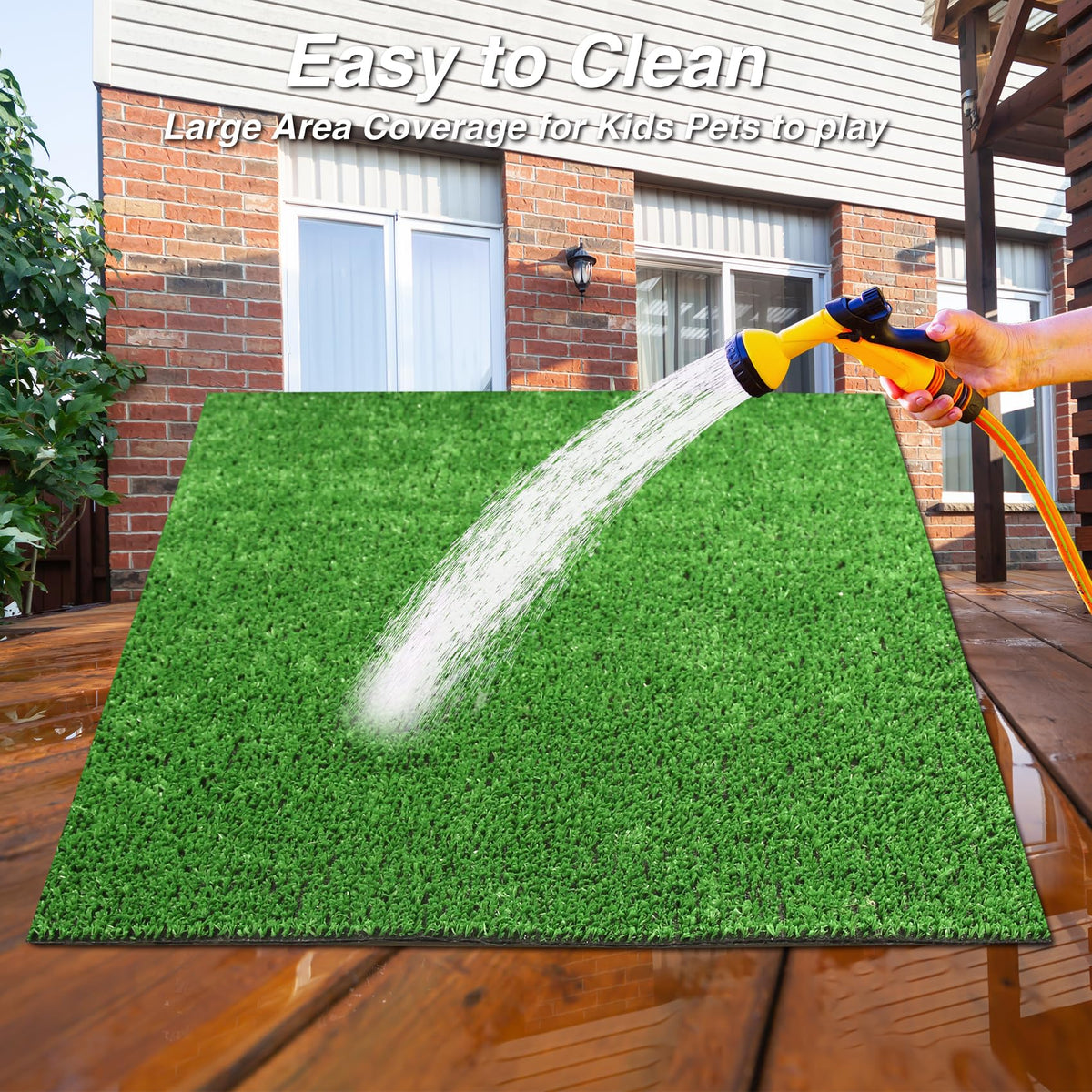 XLX TURF soft pile-like grass for realistic feel underfoot.