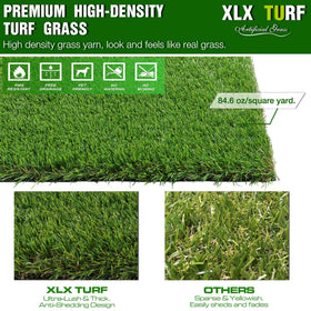 XLX TURF waterproof synthetic lawn suitable for outdoor balconies and poolside.