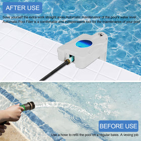 Xmnbl auto-fill hose connection showing quick setup for any pool type