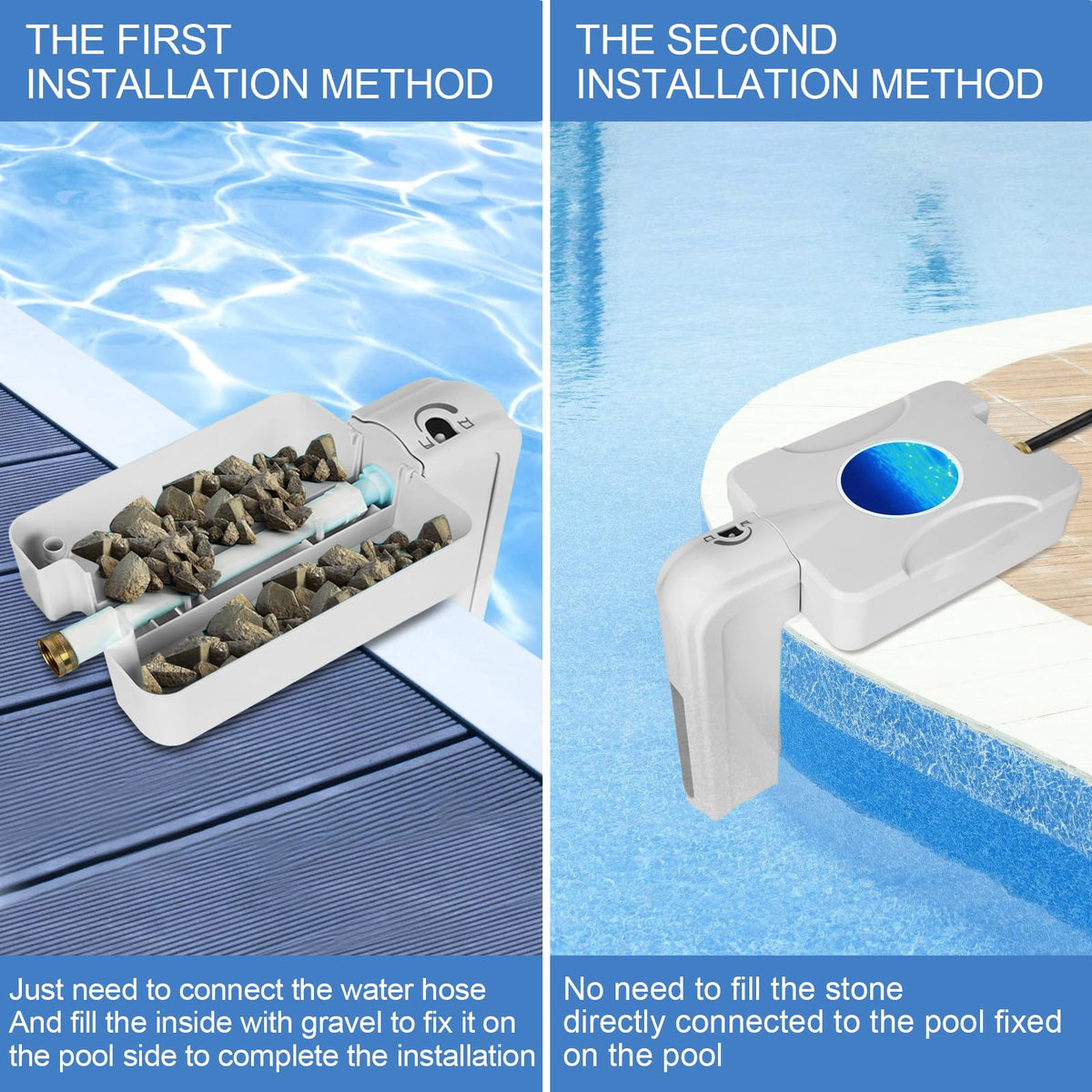 Xmnbl weather-resistant pool filler unit ready for outdoor use