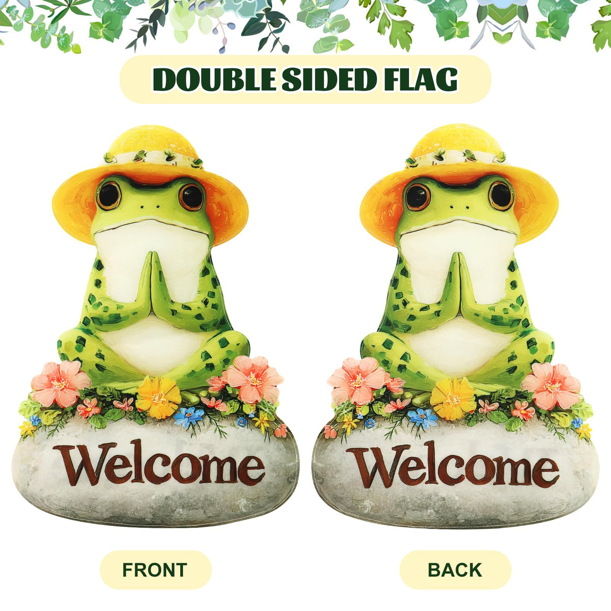 Xmoyaas frog yoga flag makes a thoughtful outdoor gift.
