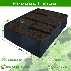 XMxoTxo 8-grid design for organized planting sections.