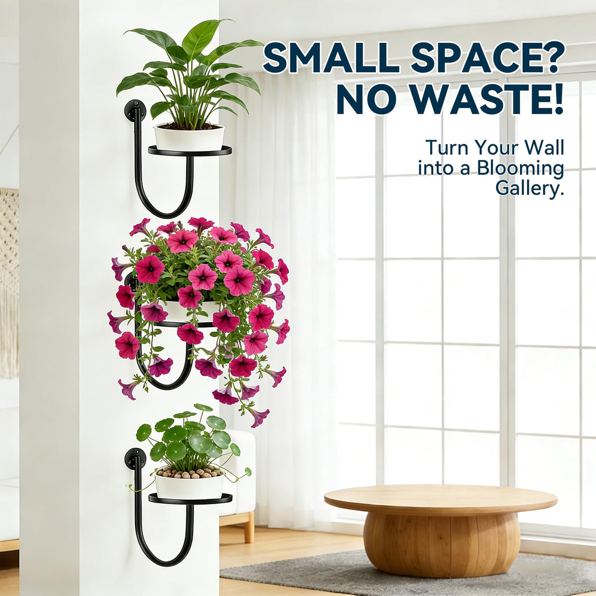 XNGZY balcony friendly vertical garden saves floor space.