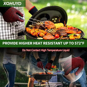 XOHUYD easy-clean surface lets you rinse or wipe away grease quickly.