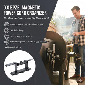 XOIEPZE cord organizer attached to the pellet grill side for clutter-free grilling.
