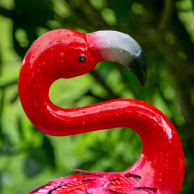 XONOR flamingo 25.7-in tall statue enhances outdoor focal points