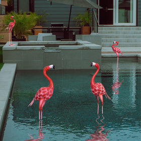 XONOR indoor-outdoor flamingo decor set suitable for both spaces