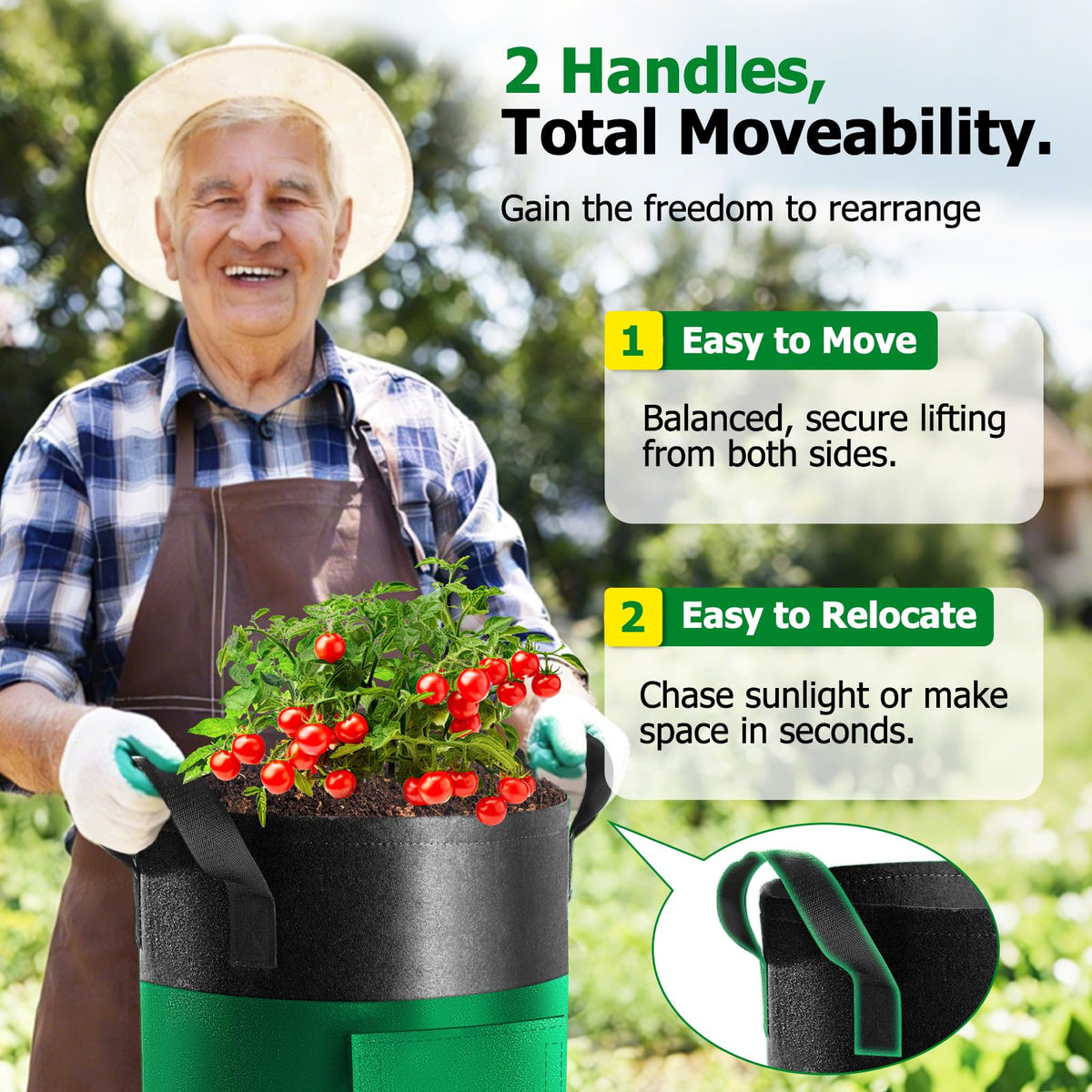 Xpatee durable nonwoven fabric grow bags built to last across seasons.