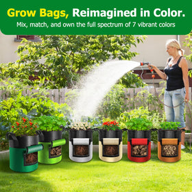 Xpatee grow bag features a color-block design for stylish patios