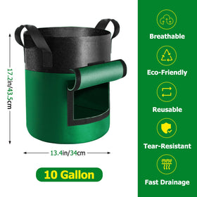 Xpatee grow bag with movable handles for simple garden repositioning