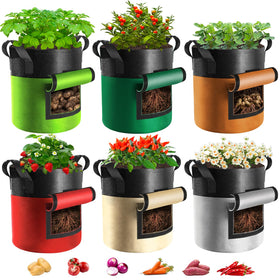 Xpatee potato grow bags harvest window for easy, clean harvest