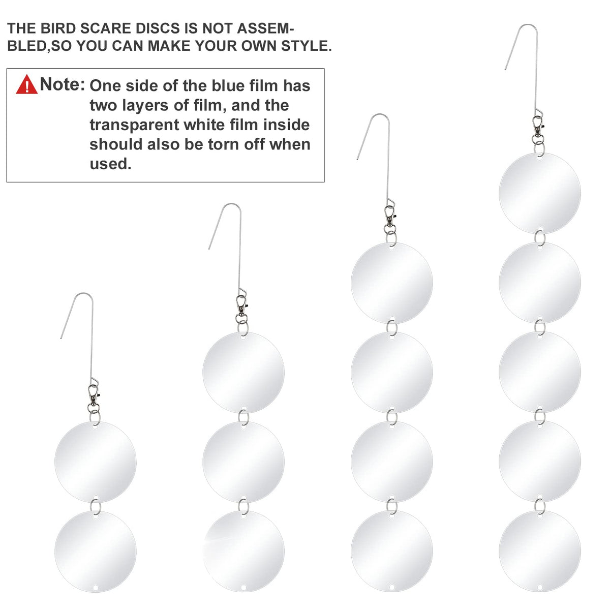 XPCARE discs add decorative flair while deterring birds in the garden