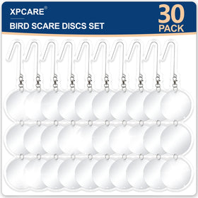 XPCARE bird scare disc close-up reflecting sunlight to deter birds from crops